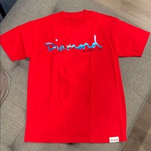 Diamond supply co. Men’s T-shirt red